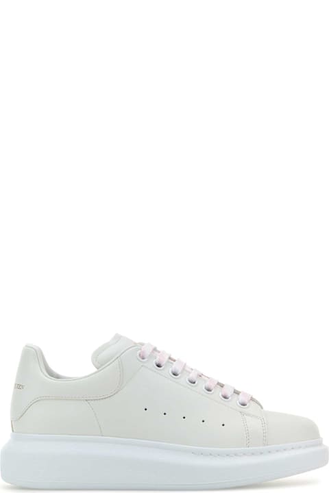 Alexander McQueen White Leather Sneakers