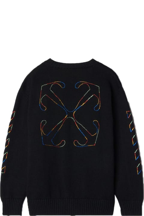 Off-White Sweaters & Sweatshirts for Boys Off-White Cardigan With Arrow Rainbow Motif