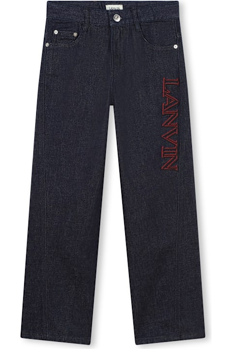 Lanvin for Kids Lanvin Jeans Con Stampa