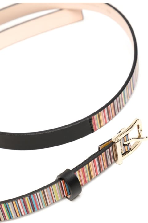 Paul Smith Belts for Women Paul Smith Women Belt Sknny Sig Stripe