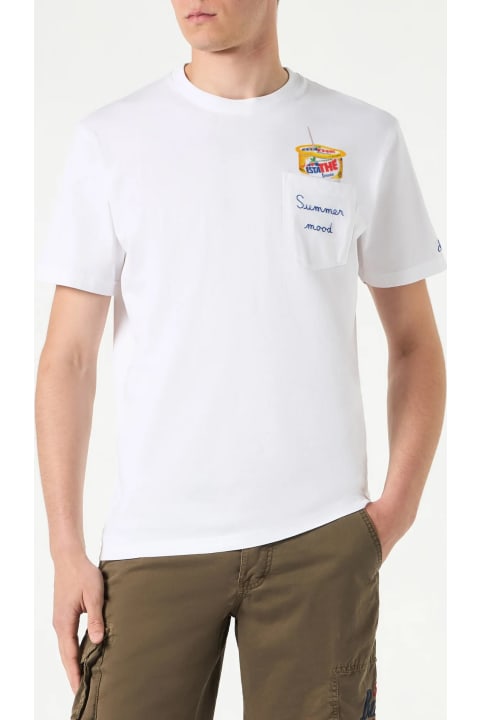 Homeware MC2 Saint Barth Man Cotton T-shirt With Estathé Print | Estathe
® Special Edition