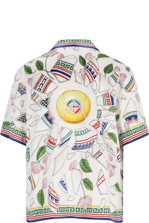Sale for Men Casablanca 'le Vase Brise' Silk Shirt