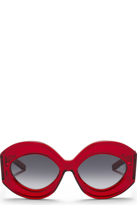 Valentino Eyewear Eyewear for Women Valentino Eyewear V-soul Ii - Crystal Red / Gold Sunglasses