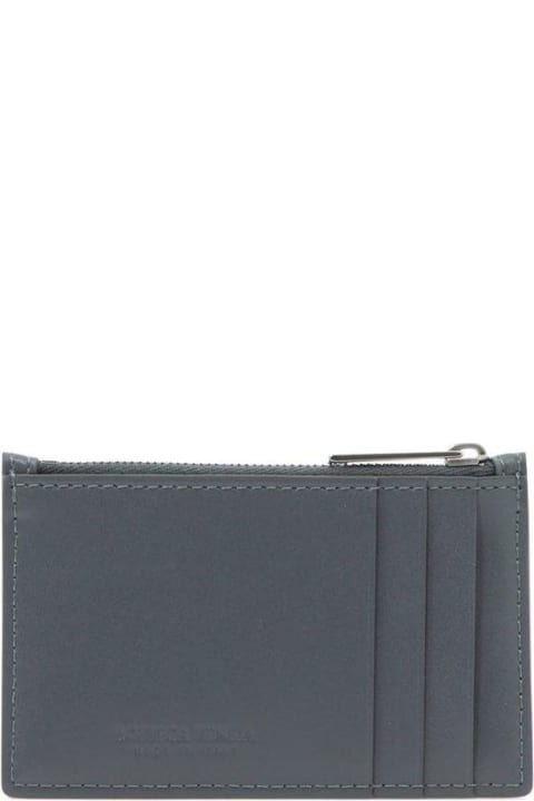 Wallets for Men Bottega Veneta Intrecciato Zipped Cardholder