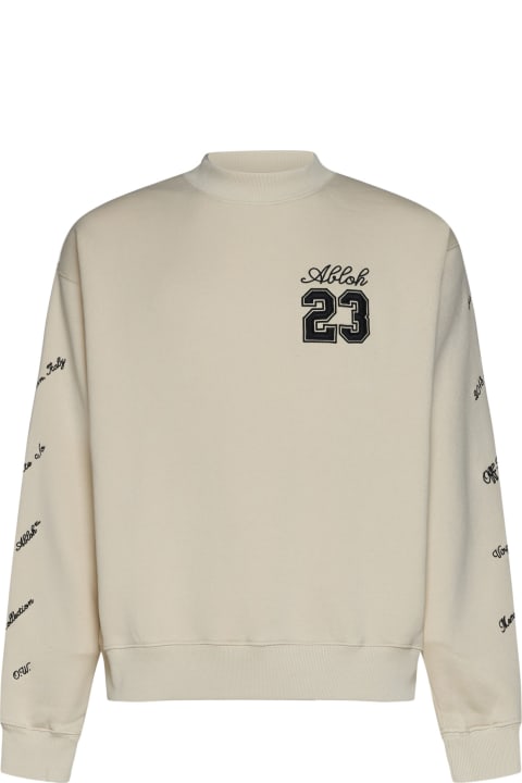 Off-White الملابس لـ القسم الرجالي Off-White Logo Crewneck Sweatshirt