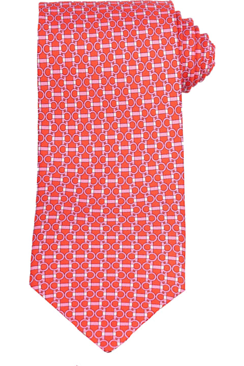Ties for Men Ferragamo Salvatore Ferragamo Ties Red