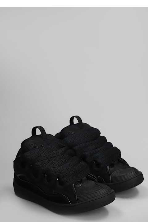 Lanvin Sneakers for Women Lanvin Curb Sneakers In Black Suede And Leather