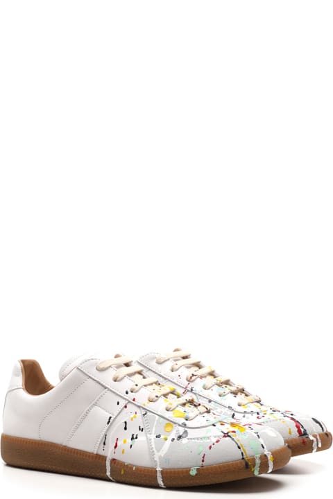 Maison Margiela White 
replica
 Sneakers With Multicolor Drops