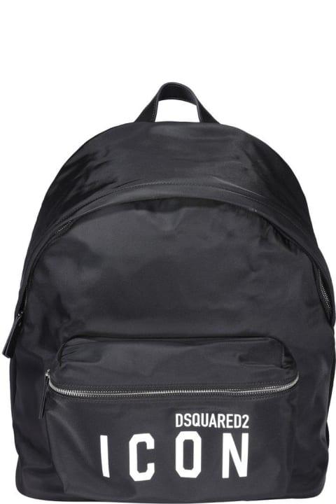 Dsquared2 Bags for Men Dsquared2 Icon Logo Print Backpack