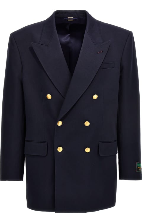 Homeware Gucci Gabardine Double Breast Blazer Jacket