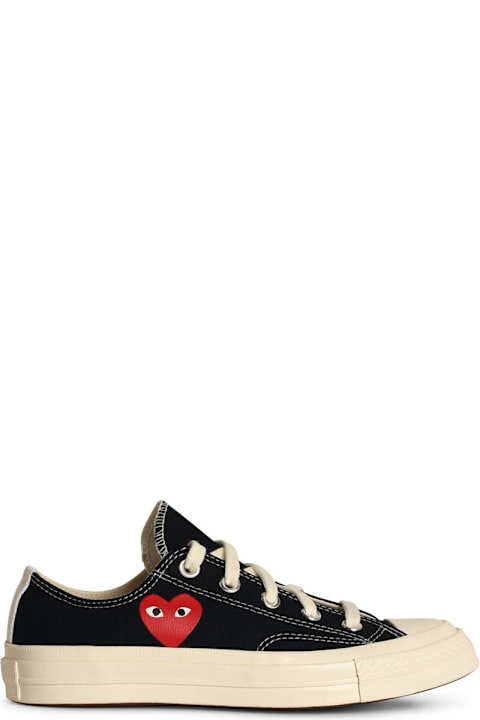 Homeware Comme des Garçons Play 
red Heart
 Black Tela Sneakers