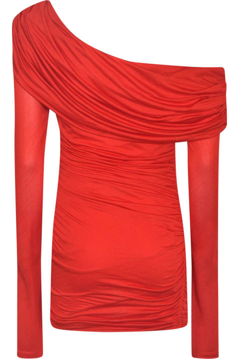 Blumarine for Women Blumarine Semi Off-shoulder Dress