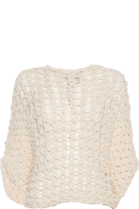 Sweaters for Women Antonelli Beige Tricot Sweater