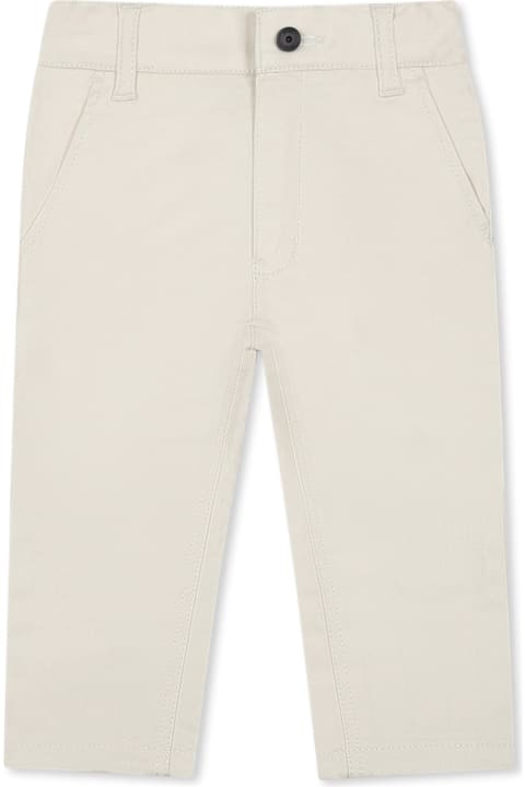 Hugo Boss Bottoms for Baby Boys Hugo Boss Beige Trousers For Baby Boy