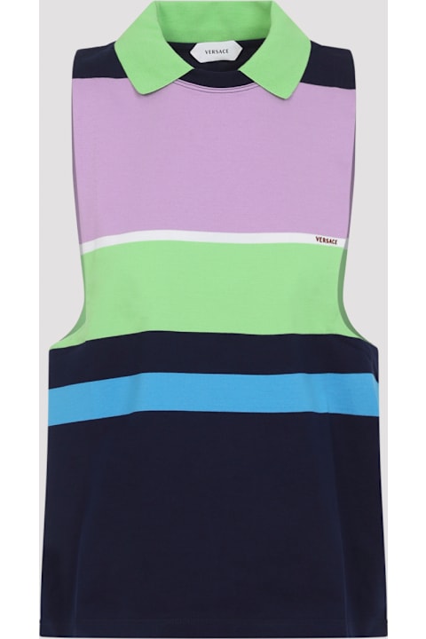 Versace Sweatshirt Heavy Striped Cotton