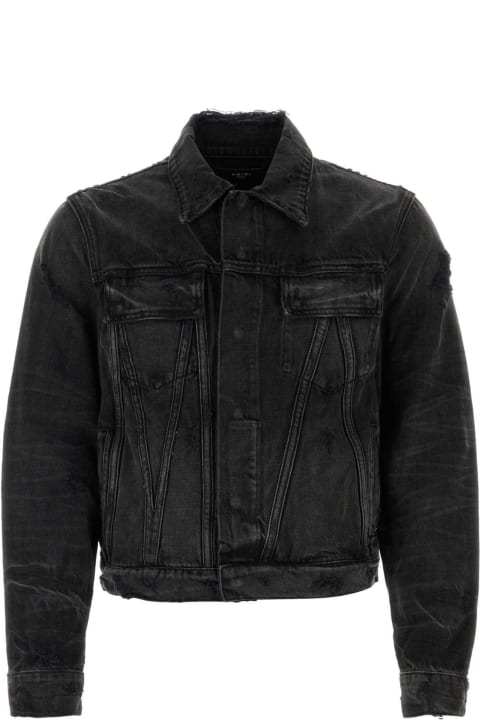 Coats & Jackets for Men AMIRI Black Denim Jacket