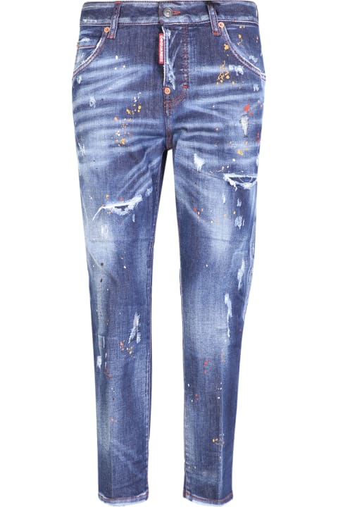 Dsquared2 Jeans for Women Dsquared2 Paint Splatter Detail Jeans