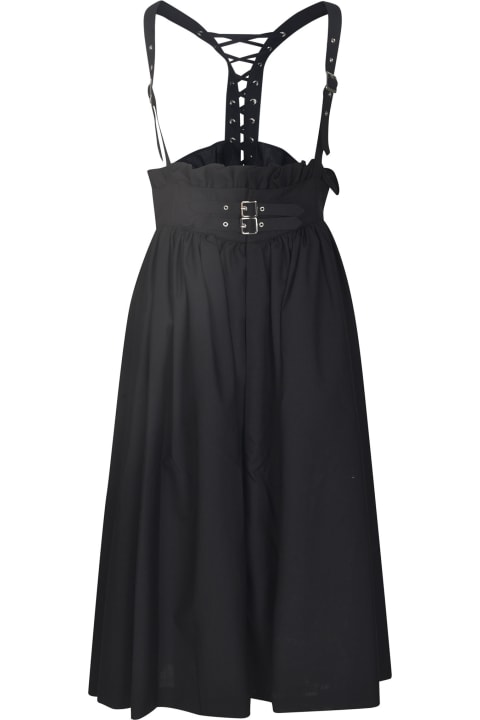 Comme des Garçons Noir Kei Ninomiya Dresses for Women Comme des Garçons Noir Kei Ninomiya Ruffle Detail Flare Buckled Dress