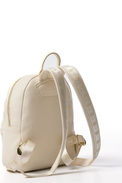 Chiara Ferragni Backpacks for Women Chiara Ferragni Eyelike Studded Zipped Backpack