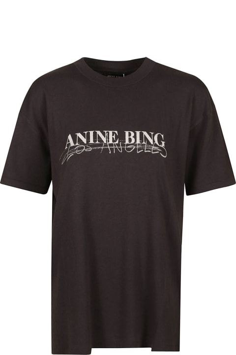 Anine Bing Topwear for Women Anine Bing Signature Logo T-shirt