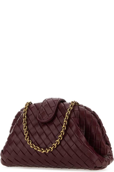 ウィメンズ ショルダーバッグ Bottega Veneta Grape Leather Teen Lauren 1980 Shoulder Bag