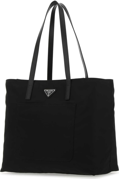 Bags for Women Prada Black Nylon Shopping Bag