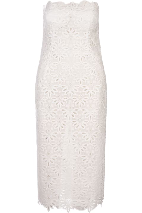 Fashion for Women Ermanno Scervino Sangallo Lace Bustier Dress In White
