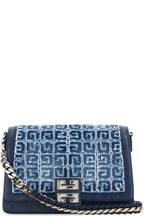 Givenchy Bags for Women Givenchy Two-tone Denim And Leather Medium Multicarry Shoulder Bag