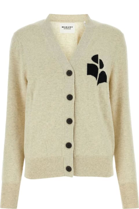 Marant Étoile Sweaters for Women Marant Étoile Cotton And Wool Cardigan With Melange Effect