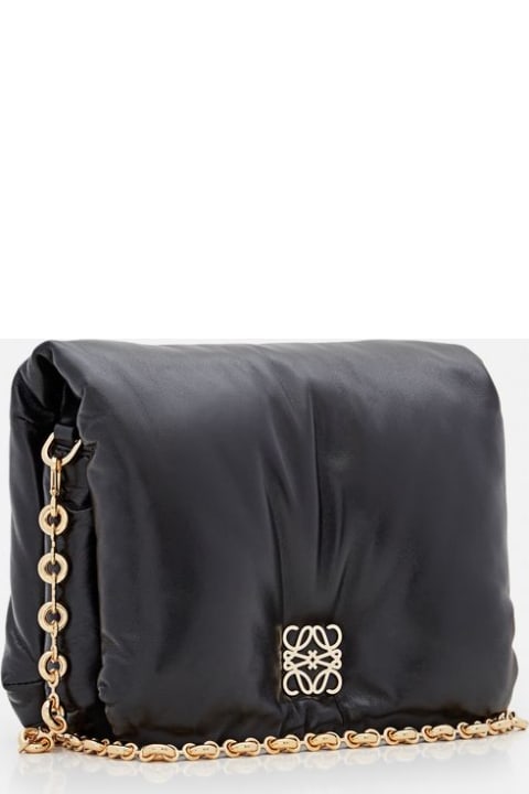 Goya Puffer Leather Shoulder Bag