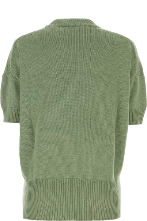 Fashion for Women Jil Sander Pastel Green Wool Sweater