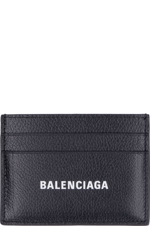 أدوات منزلية Balenciaga Pebbled Calfskin Card Holder