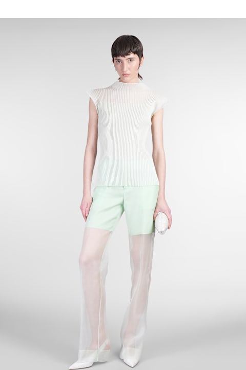 Del Core Clothing for Women Del Core Topwear In Green Silk