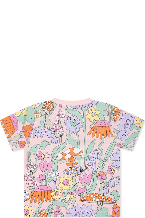 Homeware Stella McCartney Kids Pink T-shirt For Baby Girl With Flowers