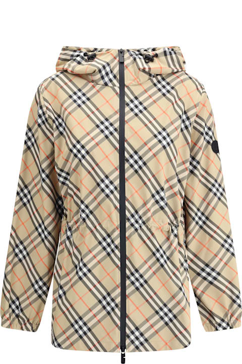 Burberry for Women Burberry Archivio Check Hooded Jacket