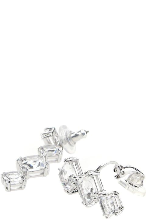 Swarovski Earrings for Women Swarovski Silver Metal Millenia Earrings