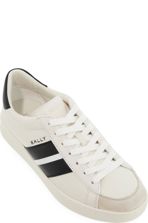 スニーカー BALLY SS25 White leather Thiago sneakers (MSK0D5VT031 I0R1) BALLY White Leather Thiago Sneakers (BALLY/スニーカー