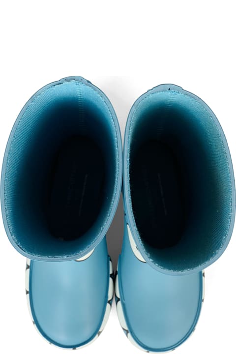 Homeware Stella McCartney Kids Light Blue Rain Boots For Boy With Yeti Print