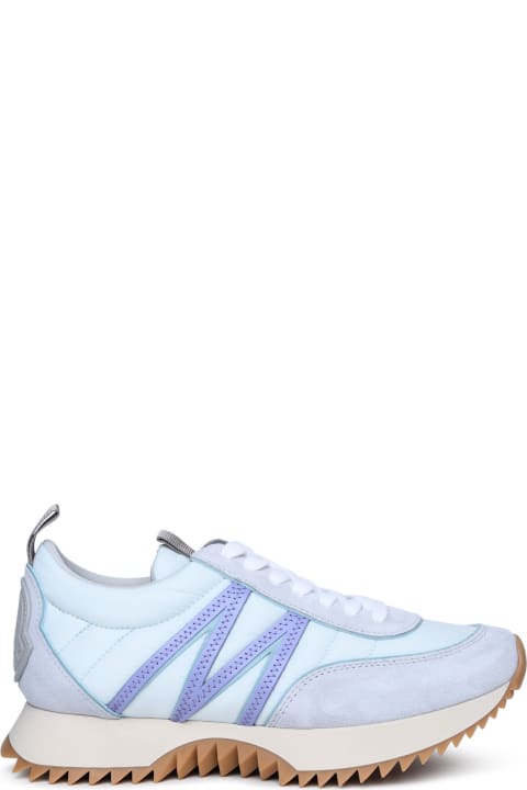 Moncler Sneakers for Women Moncler 'pacey' Sneakers In Light Blue Polyamide