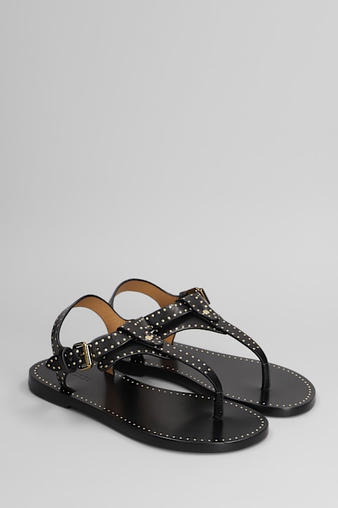 Isabel Marant Flat Shoes for Women Isabel Marant Joony Flats In Black Leather