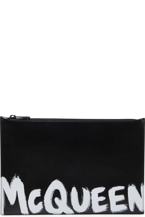 Alexander McQueen Bags for Women Alexander McQueen Leather Logo Clutch
