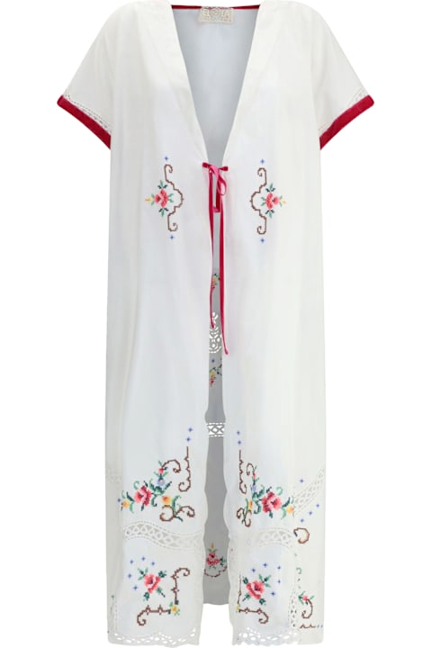 Ella Clothing for Women Ella Long Jacket With Floral Details