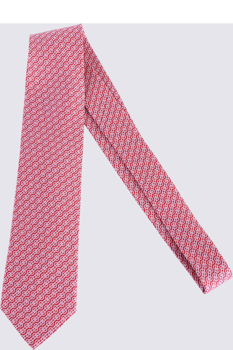 Homeware Ferragamo Red Silk Tie