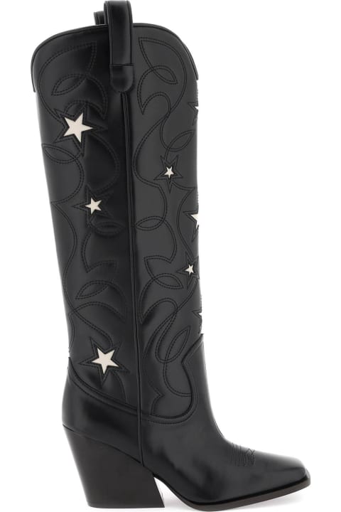 Shoes for Women Stella McCartney Texan Boots With Star Embroidery