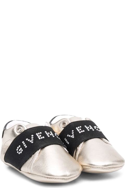 Givenchy Shoes for Baby Girls Givenchy Gold Cow Leather Slippers