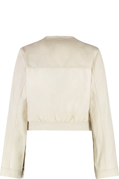 Moncler Chatel Cotton-linen Blend Jacket