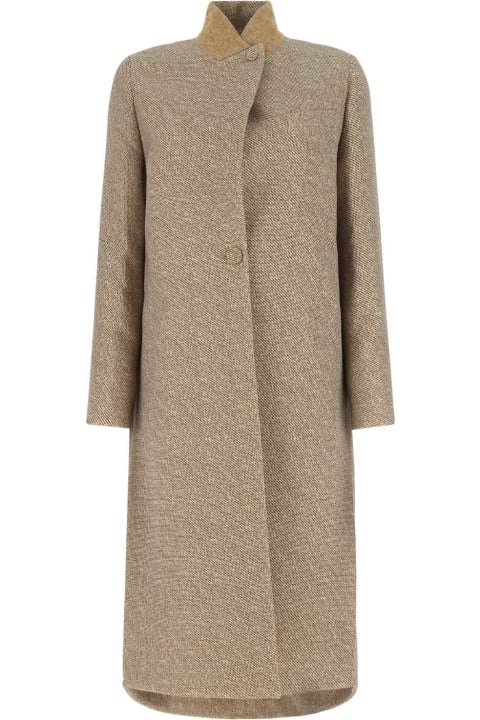 ウィメンズ Fendiのコート＆ジャケット Fendi Embroidered Wool Blend Coat