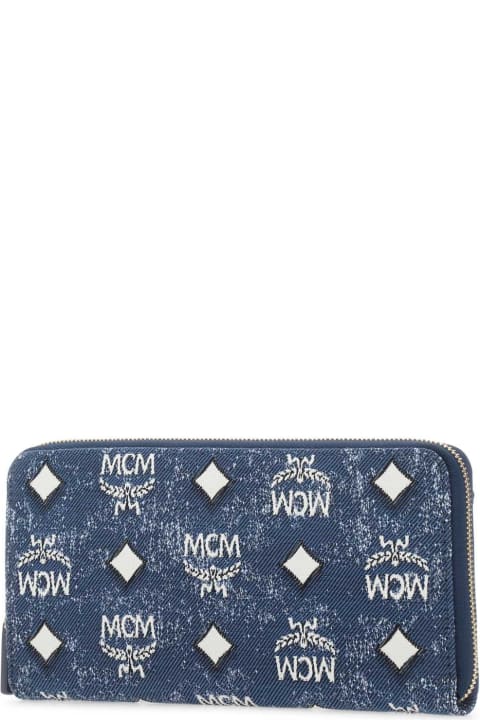 Wallets for Women MCM Embroidered Canvas Wallet