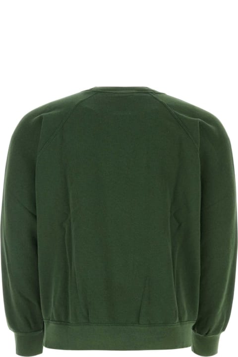 メンズ Wild Donkeyのウェア Wild Donkey Buttale Green Cotton Blend Sweatshirt
