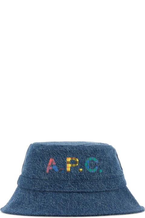 A.P.C. for Women A.P.C. Denim Bob Mark Bucket Hat